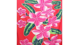 rayon sarongs pink color handpinting made in bali